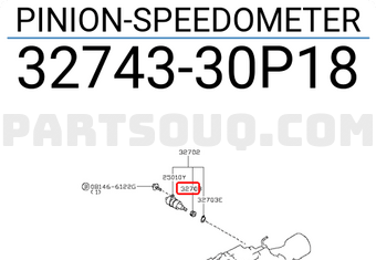 Nissan 3274330P18 PINION-SPEEDOMETER