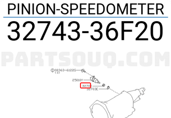 Nissan 3274336F20 PINION-SPEEDOMETER