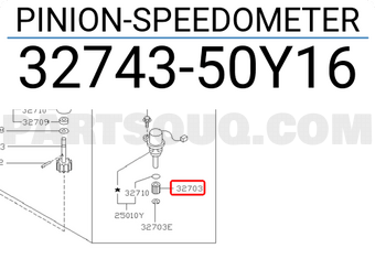 Nissan 3274350Y16 PINION-SPEEDOMETER