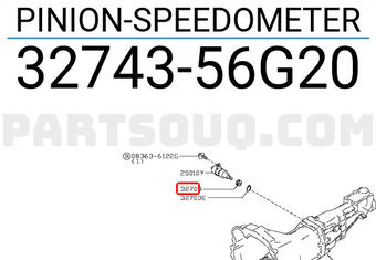 Nissan 3274356G20 PINION-SPEEDOMETER