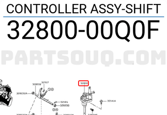 Nissan 3280000Q0F CONTROLLER ASSY-SHIFT