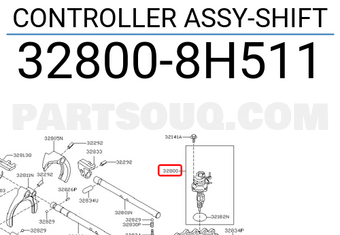 Nissan 328008H511 CONTROLLER ASSY-SHIFT