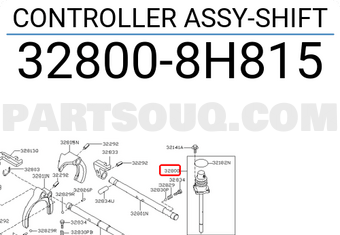 Nissan 328008H815 CONTROLLER ASSY-SHIFT