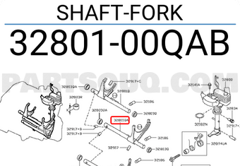 Nissan 3280100QAB SHAFT-FORK