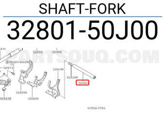 Nissan 3280150J00 SHAFT-FORK