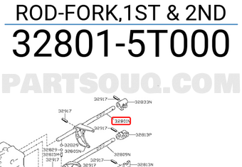 Nissan 328015T000 ROD-FORK,1ST & 2ND