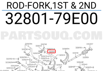 Nissan 3280179E00 ROD-FORK,1ST & 2ND