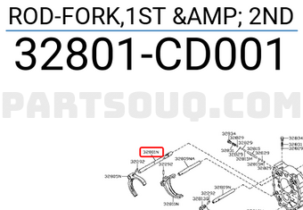 Nissan 32801CD001 ROD-FORK,1ST & 2ND