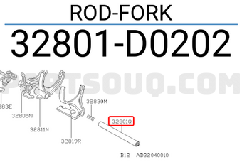 Nissan 32801D0202 ROD-FORK
