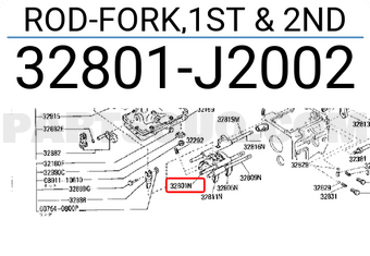 Nissan 32801J2002 ROD-FORK,1ST & 2ND