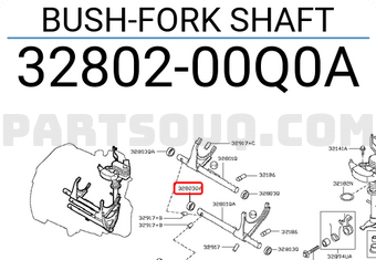 Nissan 3280200Q0A BUSH-FORK SHAFT