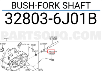 Nissan 328036J01B BUSH-FORK SHAFT