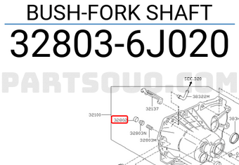 Nissan 328036J020 BUSH-FORK SHAFT