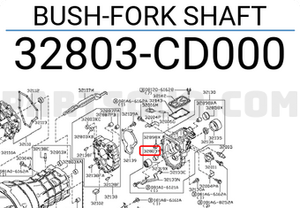 Nissan 32803CD000 BUSH-FORK SHAFT