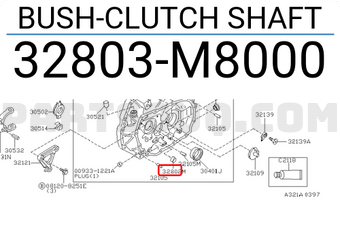 Nissan 32803M8000 BUSH-CLUTCH SHAFT