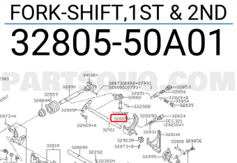 Nissan 3280550A01 FORK-SHIFT,1ST & 2ND