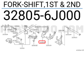 Nissan 328056J000 FORK-SHIFT,1ST & 2ND