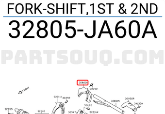 Nissan 32805JA60A FORK-SHIFT,1ST & 2ND