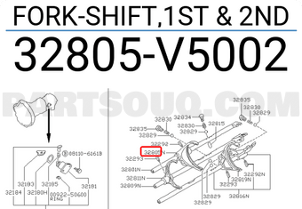 Nissan 32805V5002 FORK-SHIFT,1ST & 2ND