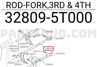 Nissan 328095T000 ROD-FORK,3RD & 4TH