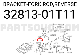 Nissan 3281301T11 BRACKET-FORK ROD,REVERSE