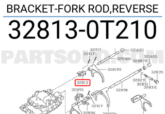 Nissan 328130T210 BRACKET-FORK ROD,REVERSE