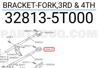 Nissan 328135T000 BRACKET-FORK,3RD & 4TH