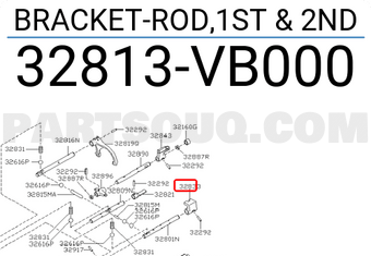 Nissan 32813VB000 BRACKET-ROD,1ST & 2ND