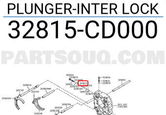 Nissan 32815CD000 PLUNGER-INTER LOCK