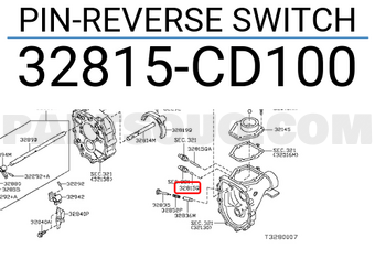 Nissan 32815CD100 PIN-REVERSE SWITCH