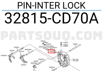 Nissan 32815CD70A PIN-INTER LOCK