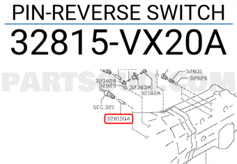 Nissan 32815VX20A PIN-REVERSE SWITCH