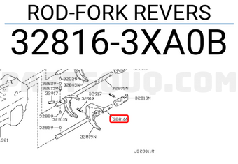 Nissan 328163XA0B ROD-FORK REVERS