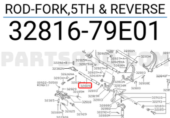 Nissan 3281679E01 ROD-FORK,5TH & REVERSE