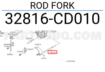 Nissan 32816CD010 ROD FORK