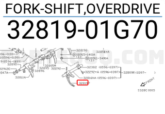 Nissan 3281901G70 FORK-SHIFT,OVERDRIVE