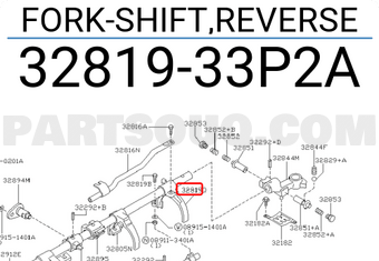 Nissan 3281933P2A FORK-SHIFT,REVERSE
