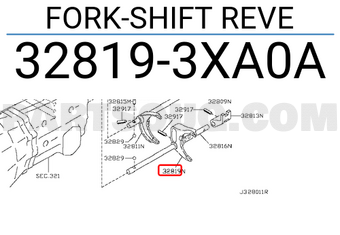 Nissan 328193XA0A FORK-SHIFT REVE