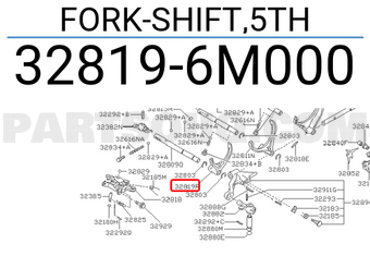 Nissan 328196M000 FORK-SHIFT,5TH