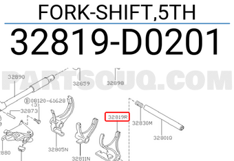 Nissan 32819D0201 FORK-SHIFT,5TH