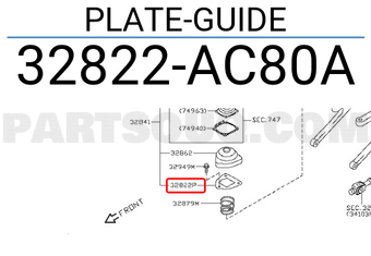 Nissan 32822AC80A PLATE-GUIDE