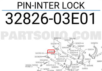 Nissan 3282603E01 PIN-INTER LOCK