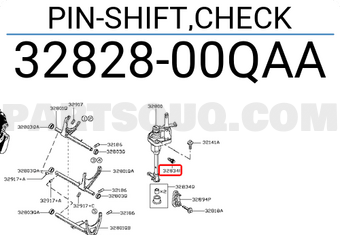 Nissan 3282800QAA PIN-SHIFT,CHECK