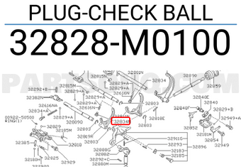 Nissan 32828M0100 PLUG-CHECK BALL