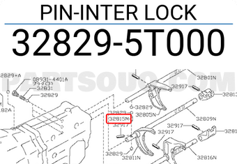 Nissan 328295T000 PIN-INTER LOCK