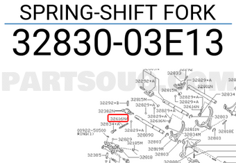 Nissan 3283003E13 SPRING-SHIFT FORK