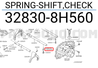 Nissan 328308H560 SPRING-SHIFT,CHECK