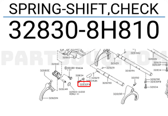 Nissan 328308H810 SPRING-SHIFT,CHECK