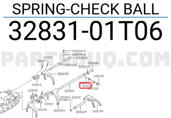 Nissan 3283101T06 SPRING-CHECK BALL