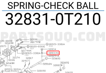 Nissan 328310T210 SPRING-CHECK BALL